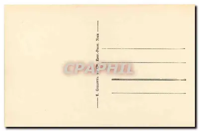 La Turbie - Torre de Augusto — editor G. Gillesta & Cie, Nice — Verso