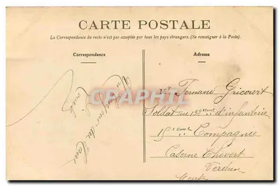 Le Havre — A Estátua de Casimir Delavigne — Editor: Delahaye & Noël - Havre, n°111 — Verso