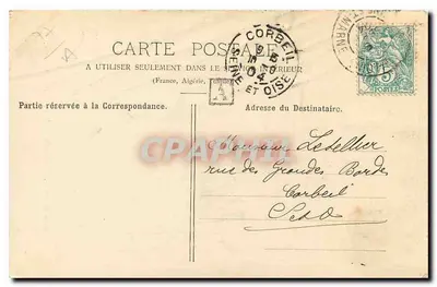 Barbiçon - Cavaleira da Gorge aux Renards — editor H. Keruzet, n°9 — Verso