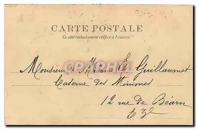 Square Descartes — Tours — editor Ruminz Frères, Paris, n° 692 — Verso