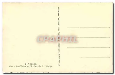 Biarritz — Port-Vieux en Rocher de la Vierge — Cie des Arts — Achterkant