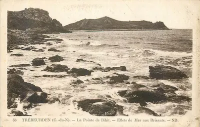 Trébeurden (C.-du-N) — A Ponta de Bihit — Efeitos do Mar nas Quebradas — ND.