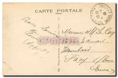 Tours (Loire-et-Loire) — Plac Pałacu i Hotel de Ville — Wydawnictwo Maillocheau, nr 50 — Rewers