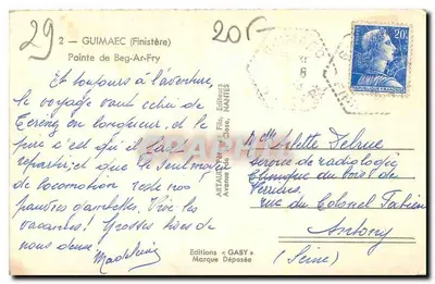 Pointe de Beg-Ar-Fry — Guimaec (Finistère) — Éditions Gaby — Rewers