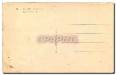 Kaplica — Wyspy Chausey — Wydawnictwo Émile Bernard — Rewers