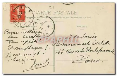 Dijon - Fontanna Miłosierdzia - L. V., wyd. 1909 — Rewers
