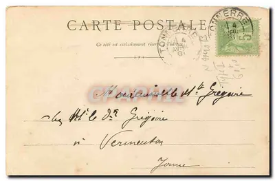 Castelo de Tauinoy — Vermenton, Loire-Atlantique — editor desconhecido, número de série não visível — Verso