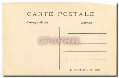 Vale da CHEVREUSE — O Castelo de Breteuil — Os Parterres — E. M. — Verso