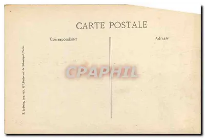Castelo de Septmont em Soissons — Guerra 1914-15, ocupado pelos Alemães — Editor E. Le Dey, Paris, série N° 1188 — Verso