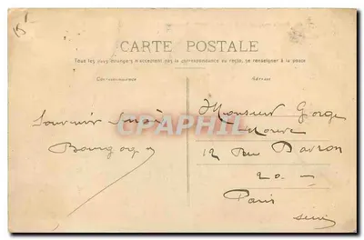 Dijon — Igreja de São Miguel e Bolsa de Comércio — Editor H. N. G. n°30 — Verso