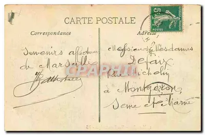 Marseille — Widok panoramiczny - PB — Rewers