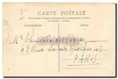Marsella — La Basílica de Notre-Dame-de-la-Garde — Edición G. Marliere, Marsella — Reverso