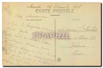 Marsella — Catedral y Canal St-Jean — E. L. — Reverso