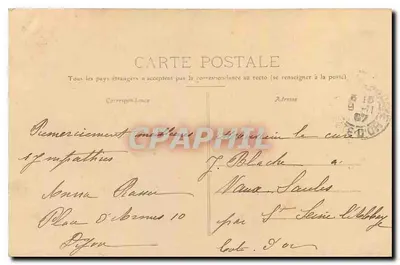 Dijon — Katedra Najświętszej Maryi Panny — Wydawca anonimowy, n° 89 — Rewers