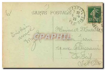 Marseille - Promenade de la Corniche — editor não identificado, número de série não visível — Verso