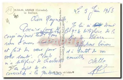 Basilica di Lisieux — vista generale — Ed. Cigogne — Verso