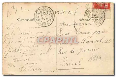 Marsella — El Castillo de If — editor LR, n° 203 — Reverso