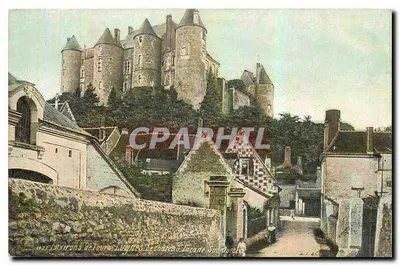 Arredores de Tours - Lugues - O castelo. Fachada sudoeste