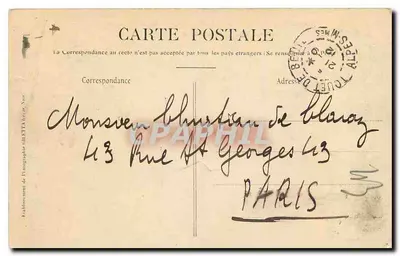 Gorges do Cians — TOUET-de-BEUIL (A.-M.) — Editor Née — Verso