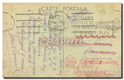 Marseille — Nossa Senhora da Guarda — editor desconhecido — Verso