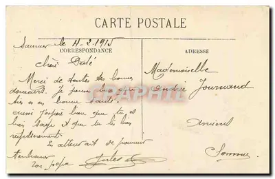 Wjazd na zamku — Saumur (M.-et-L.) — Montreuil-Bellay — N.G. — Rewers