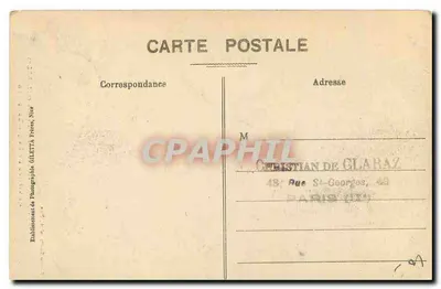La Croix et les Ponts (alt. 828m) — Environs de Puget-Theniers — Edizione Chillet, Nice, n° 1116 — Verso