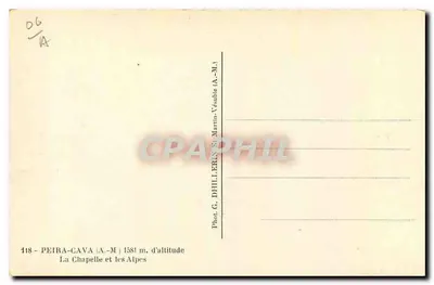 La Chapelle i Alpy — Martin-Vésubie (A.-M.) — Fot. G. Dhiller — Rewers