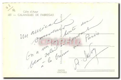 Kalanki Fabregas — Wybrzeże Azury — Wydawnictwo ARIS nr 481 — Rewers