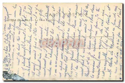 इस्त्रेस (ब.-डू-रोह) — पुराना कब्रिस्तान — पोस्टकार्ड सी. सी. सी. नंबर 14 — पीछे
