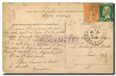 Champrosay — Propriedade de Alphonse Daudet — Edição Leprouvier, n°1108 — Verso