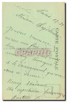 Paryż — Absydę Katedry Notre-Dame i Plac Archebiskupa — A. L. n°178 — Rewers