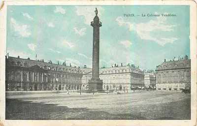 Paris — A Coluna Vendôme — Editor não identificável, número de série não visível