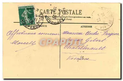 Paris — L'Hôtel de Ville et le Pont d'Arcole — LL. — N° 118 — Verso