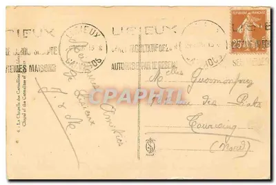 Librieux - Capilla de las Carmelitas — editor desconocido, n° de serie 4 — Reverso
