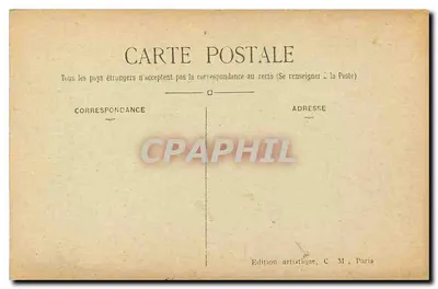 Árvore majestosa em uma floresta — editor C M, Paris — Verso