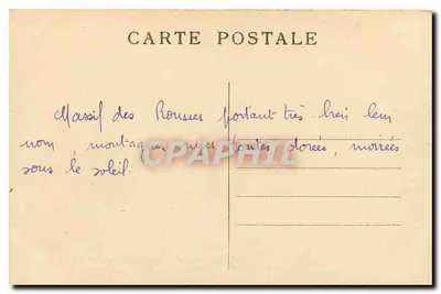 Dauphiné — Lac Blanc des Rousses und die Petites Rousses — E.R. n°657 — Rückseite