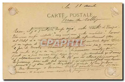 Le Valgaudemard — Wodospad Casset, obok kaplicy — Alpy, nr 770 — Rewers