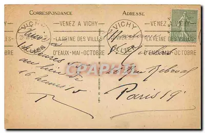 Vichy - O Casino - ND — Verso