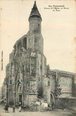 Ruínas da Igreja de Kéritiy — Penmarc'h — Coleção Villard, Jaumpey