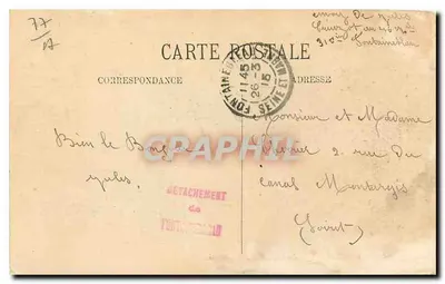 Fontainebleau — A Grande Rue — N.G. — N° 100 — Verso