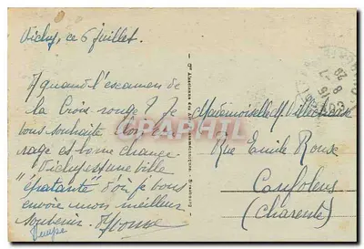 Vichy - Kasyno - Façade — nr 157 — wydawca nieznany — Rewers