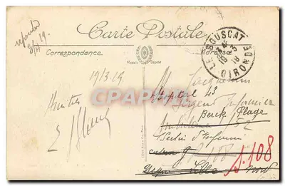 Bordeaux — A Estátua de Montaigne e as Alées d'Orléans — LL. n°210 — Verso