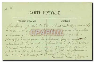 Chaumont — O Castelo visto da Grande Avenida — LL — Verso