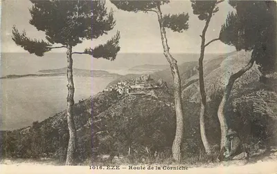 ÉZE — Estrada da Corniche — Edição Gallet, n° 1016