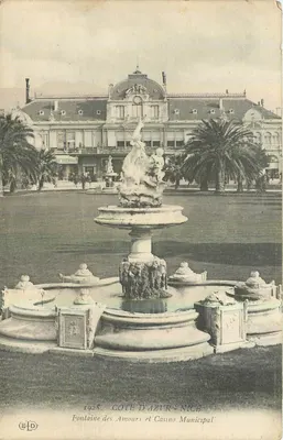 Fontaine dos Amores e Casino Municipal — Costa Azul - Nice — Editor ELD, número de série não visível
