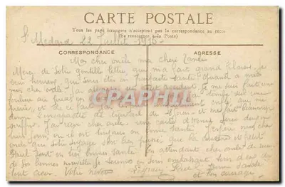 Bordeaux. Statua Tourny — wydawca L.V. Cie, n°16 — Rewers