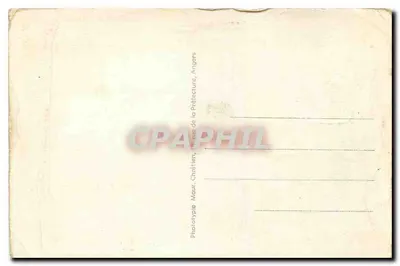 Moncontour (Vienne) — widok przez ruiny zamku — wydawca Bruneck — Rewers