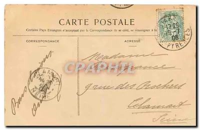 Biarritz — Przed Kasynem Miejskim w czasie kąpieli — n°34 — Rewers