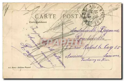 Omgeving van Péronne - Het Kasteel van Applaincourt — C.L. Pons - Editeurs Picard — Achterkant