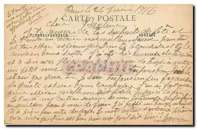 Heilig Hart van Montmartre — gebed voor de Franse overwinning — H. Vandey, Imp. Uitgever, 46, Faub. du Temple, Parijs — Achterkant